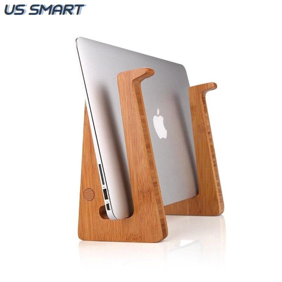UsSmartDesk Bamboo Stand for laptop and keyboard